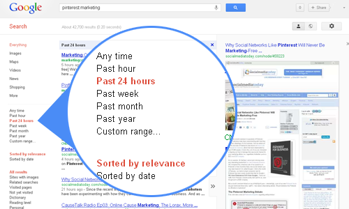 Google Search Tools
