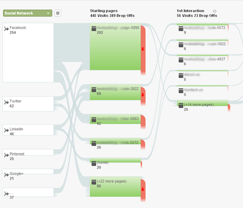 Social Visitors Flow